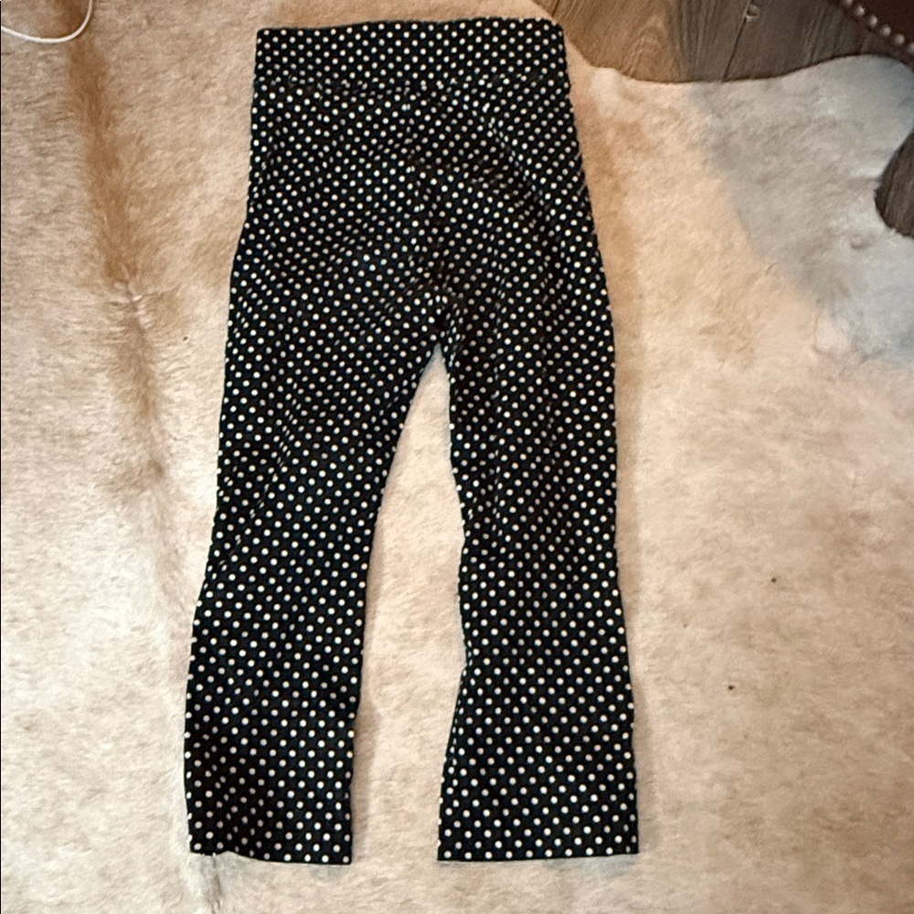 Zara Black and White Polka Dot pants - Picture 2 of 7